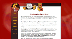 Desktop Screenshot of aplusindustrialbatteries.com